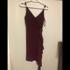 Burgundy dress
